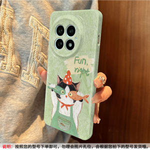 OnePlus 15 Phone Case Cute Cat Fish Dried Snack Mens Womens Full Cover Simple Design Acrylic Protective Shell Drop Protection