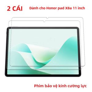 2 Chiếc 11 Inch Chống Trầy Xước Kính Cường Lực Bảo Vệ Màn Hình Cho Honor Pad X8a Bảo Vệ Trong Suốt Chất Lượng Cao Cho Máy Tính Bảng