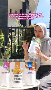 Serigale Keripik Buah Mix Sayur Mix Apel Mangga Rambak Pisang Wortel Nangka Kemasaan Foil 75 gr