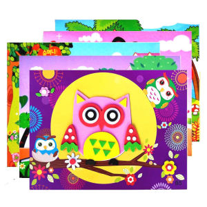 5/10/20 ชิ้น/ล็อตเด็ก DIY 3D EVA สติกเกอร์โฟมการ์ตูนสัตว์หลายรูปแบบรูปแบบปริศนาเกมศิลปะหัตถกรรมของเล่นเพื่อการศึกษา