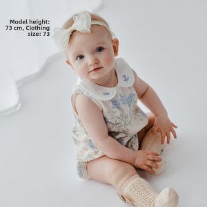 OAK FAMILY | Cotton Gauze Sleeveless Collared Baby Romper