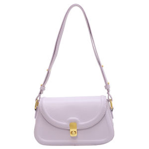 IELGY กระเป๋าหิ้วหน้าปกของผู้หญิงย้อนยุคแนวแฟชั่นยอดนิยมสีทึบกระเป๋าสะพายไหล่คนเดินทางน่ารักเข้ากับทุกชุด