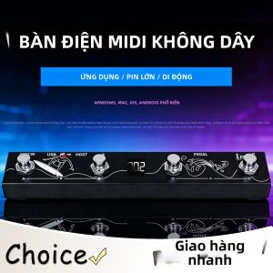 IRIN | Bàn Phím Điều Khiển MIDI Không Dây IRIN Chocolate Plus Pro Với 4 Nút Chuyển Đổi Chân Và Giao Diện MIDI Host M-VAVE