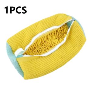 New Shoe Washing Bag Washing Machine Laundry Bags with Zipper Closure Shoes Cleaning Bag Shoes Laundry Fluffy Fibers Sneaker