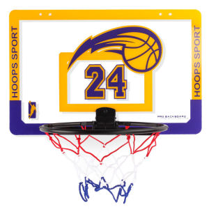 Wall-mounted Foldable Basketball Hoop For Kids Age 3+ & Adults with Small Basketball Toy & Pump
