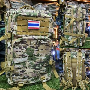 เป้สะพายหลัง4P เป้4P เป้ยุทธวิธี เป้ทหาร เดินป่า เนื้อหนา CORDURA 1000D จุ45L