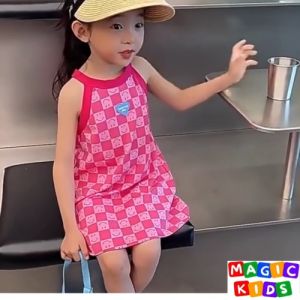 Kids High Quality Dress Beach Skirt Princess Dress Floral Design Polyester for Girls 2-10 Years Old