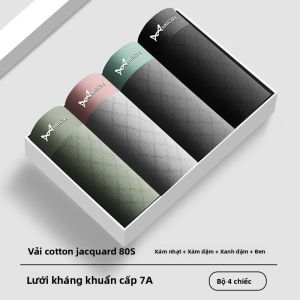 MiiOW | Quần lót nam Catman Pure Cotton mềm mại thoáng khí không đường may quần short góc bằng cotton nguyên chất kháng khuẩn