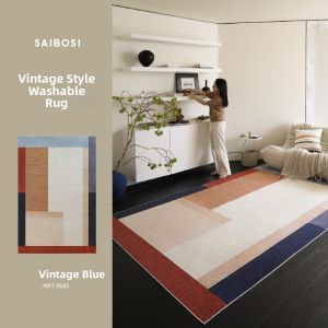 SAIBOSI | Washable Vintage Luxury Carpet Double Layer