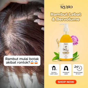 IZUHO - ANTI Hair Fall - Shampoo Rambut Rontok Berlebih - Penumbuh Rambut