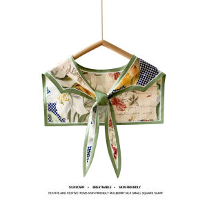 WEIAI | Áo khoác mỏng mùa hè in họa tiết sơn dầu Áo choàng nhỏ nữ tính nghệ thuật không tay áo sơ mi giả cổ áo choàng vai