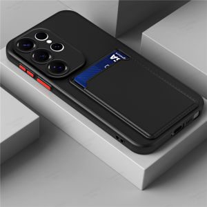 Liquid Silicone Case For Samsung Galaxy S26 S25 S24 S23 S22 A37 A27 Ultra Plus FE Card Holder Case For Samsung A57 A56 A55 A54