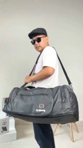 Tas Traveling Besar Pakaian Baju Duffel Travel Pria Multifungsi 2in1 Anti Air Tas Jinjing Mudik