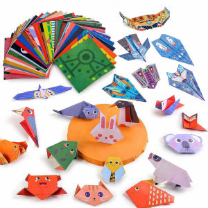 Paper Airplane Cute Animal Origami Kit Beginners Advanced Fold the Paper with Step Guid Puzzle Game Art Craft Gifts Party Favors