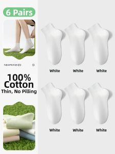 NEARKINS | 100 Percent Cotton Summer Lightweight Medium Socks