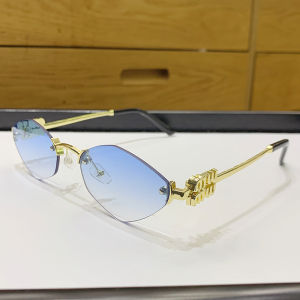 Kính Mát Vuông Không Viền Hình Tam Giác Cho Nữ Kính Bảo Vệ Mắt Bằng Kim Loại Cao Cấp Thiết Kế Hình Học Kính Mát Thời Trang