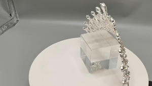 YADORNOS Tiara Mahkota Kristal Berlian Imitasi Bentuk Tetesan Air untuk Pernikahan-Tiara Mahkota Berlian Kristal Berkualitas Tinggi -Tiara Logam Murni Yang Kokoh