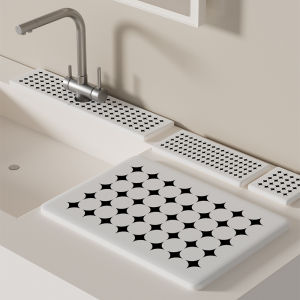 Simple Style Silicon Dendroid Mat for Electric Toothbrush And Soap Holder Bathroom Mat for Hotel Washstand Mouth Rinse Cup Mat