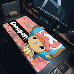 Potdemiel | Gaming Mouse Pads One Piece Tony Tony Chopper Pattern Gamer Home Computer HD Pads Large Keyboard Pad Anti-Slip Office Table Mats