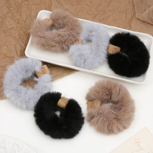 1Pcs New Plush Hair Rope Scrunchie for Women Girls Elastic Hair Rubber Bands Gum Ponytail Holder Hair Accessories