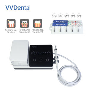 VV DENTAL | Dental Ultrasonic Scaler with 10pcs Tips for Scaling Periodontics Endodontic Teeth Cleaning Equipment Fit EMS LED Handpiece