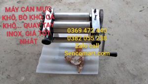 Máy cán ép mực khô đa nằng quay tay chât liệu inox hoàn toàn