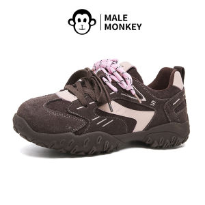 Gonghou Genuine Leather Deqin Shoes Womens Spring New Style Sports Casual Shoes Double Tie Design Sensation Single Shoes