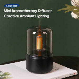 Vintage Night Light Aroma Diffuser Aromatherapy Essential Oils Mini Desktop Air Humidifier USB Creative Ambient Light As Gift