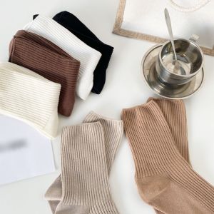 1คู่น่ารักถุงเท้าสีทึบสำหรับผู้หญิงสาวฝ้ายระบายอากาศสบาย