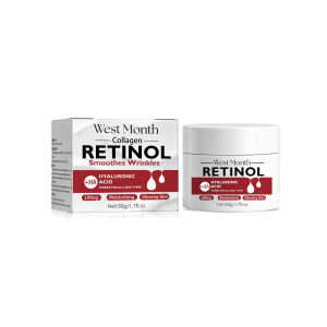 West Month Moisturizing Body Lotion Retinol Firming Face Cream Lifting Moisturizing Glowing Skin Reduce Wrinkles And Delay Aging Lighten Fine Lines And Spots Restore Skin Elasticity Brighten Skin Tone Skincare Product 50g