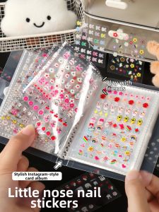 QIFUXING | Glow-in-the-Dark Cartoon Princess Mini Nail Stickers