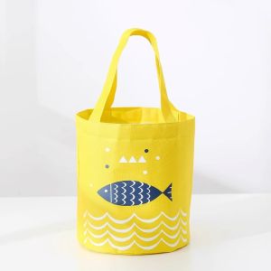 Insulated Waterproof Aluminum Foil and Canvas Lunch Bag Large