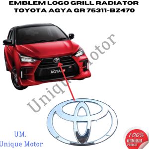 EMBLEM LOGO GRILL RADIATOR TOYOTA AGYA GR 75311-BZ470