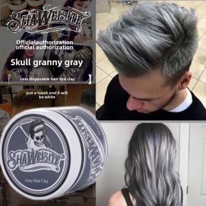 ZHENGXIANG | One-time Dye Styling Wax Silver Grey