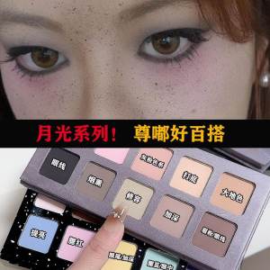 New Arrival Ten Color Eyeshadow Palette Full Matte Low Saturation Brightening Highlight Blush Makeup Repair Easiest for Match Eye Shadow Novice Party