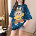 KAOS OVERSIZE LABUBU / BAJU LABUBU WANITA VIRAL / BAJU KAOS LABUBU VIRAL. 