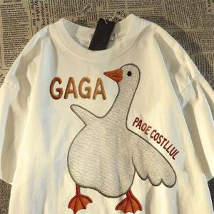 PAZHAOLANG | Plus Size Loose Fit Cartoon Print T-Shirts