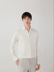 ICICLE | Mens Shirt Long Sleeve Straight Fit Cotton Sateen