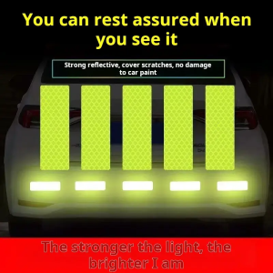 ✨【10 stickers】Reflective10000 meterse!reflective sticker tape Sticker Safety Mark Car Reflective Tape reflector sticker Reflective sticker motorcycle for car or jacket 3*8cm reflective sticker car sticker reflective safety sticker