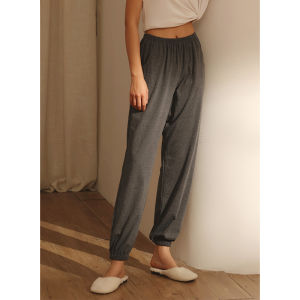 me home wear | Cotton Loose Long Trousers