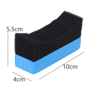 3PCS Car Tire Waxing Sponge Wipe U Shaped Applicator Pad for Auto Wheel Hub Detailing Care Polishing Tool Automotive Wash Accessories