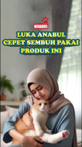 NOVAMOS Salep Luka Anti Inflamasi Kucing dan Anjing Obat Luka Terbaik Mengobati Luka Pasca Operasi