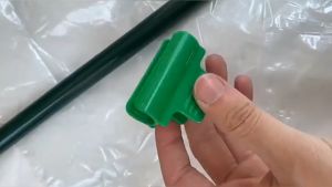 40pcs Greenhouse Film Clamps Plastic Green Fixed Clipsfor Greenhouses Frame Shelters