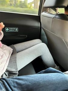 Gray Fleece Lined Tight Leggings Womens Outerwear Autumn Winter Thick Warm Slimming Ankle Length Socks Pants High Waist Long Pants Casual Polyester Fiber Spandex Elastic Fiber