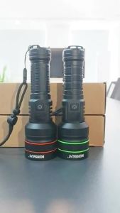 KENSUN Most Powerful  Rechargeable LED Flashlight Tactical Torch Light For Fishing Hunting Type-c Flashlight Long Range 6000M