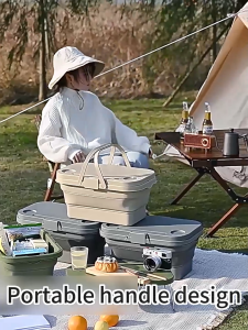 SOFTHOME Foldable Camping Table & Storage Box: A Must-Have for Your Next Adventure