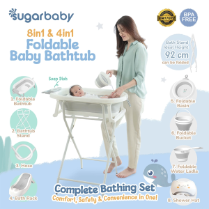 Sugarbaby F78 Standing Baby Bathtub/Bak Lipat Mandi bayi/Rangka Baby Bathtub