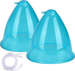 2PCS Vacuum Therapy Machine Accessories Cupping Cup Set Back Body Scraping Shape Massager Cups （Not Including Machine)