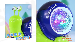 Mainan Siput Berjalan Otomatis Ada Lampu dan Musik Bump And Go