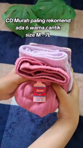 12pcs 6pcs 3pcs Celana Dalam Wanita Dewasa Jumbo Polos Lusinan Bahan Katun Murah